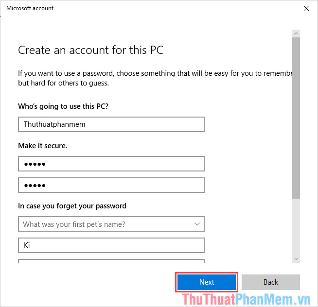 Instructions on how to create a new User on Windows 10 Picture 6
