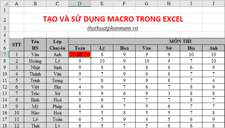 Instructions on how to create and use macros in Excel Create macros, save macros, run macros Picture 16