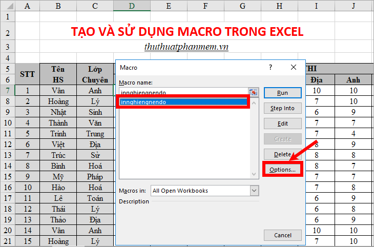 Instructions on how to create and use macros in Excel Create macros, save macros, run macros Picture 17
