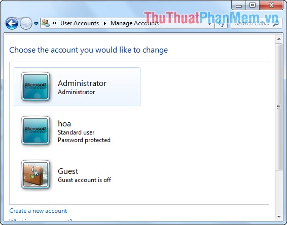 Instructions on how to create, delete user accounts on Windows Picture 19