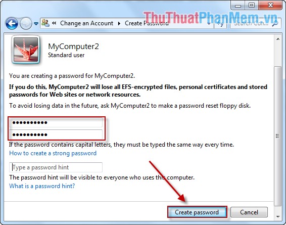Instructions on how to create, delete user accounts on Windows Picture 7