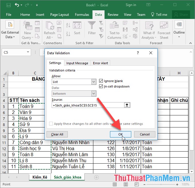 Instructions on how to create drop down lists or drop-down lists in Excel Picture 8
