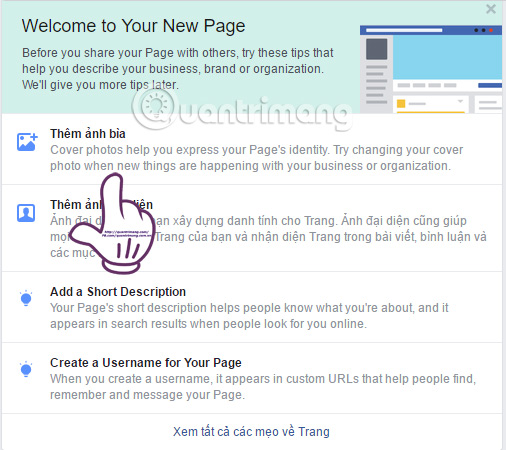 Instructions on how to create Facebook Fanpage for online sales Picture 4