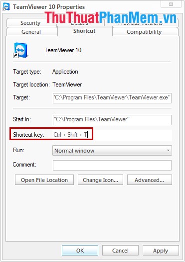 Instructions on how to create shortcuts to open applications and folders in Windows Picture 5