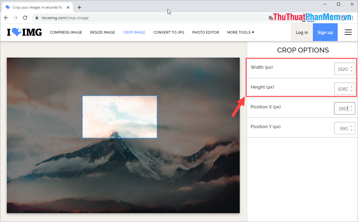 Instructions on how to crop images online Picture 4