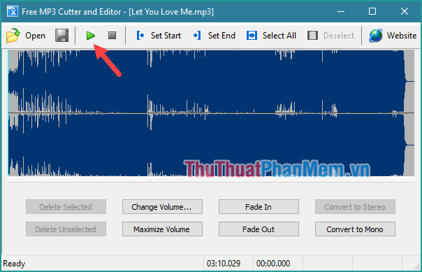 Instructions on how to cut, pair music with the best free music cutting software 2020 Picture 14