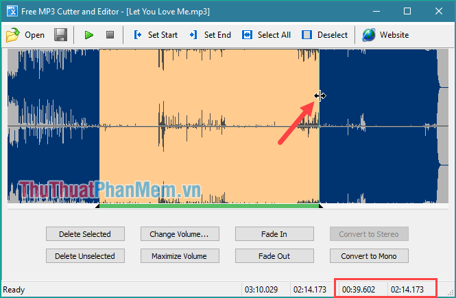 Instructions on how to cut, pair music with the best free music cutting software 2020 Picture 16