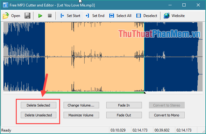 Instructions on how to cut, pair music with the best free music cutting software 2020 Picture 17
