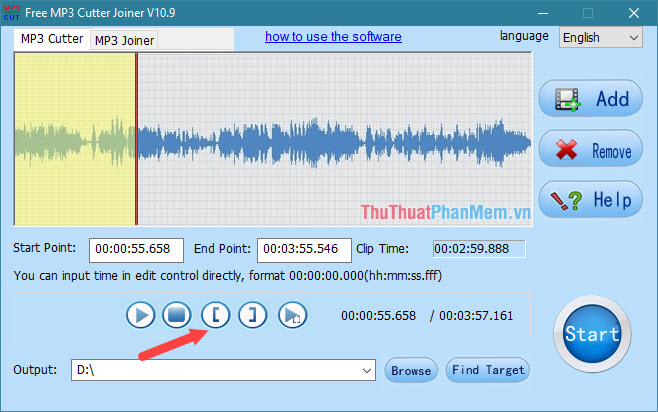Instructions on how to cut, pair music with the best free music cutting software 2020 Picture 23