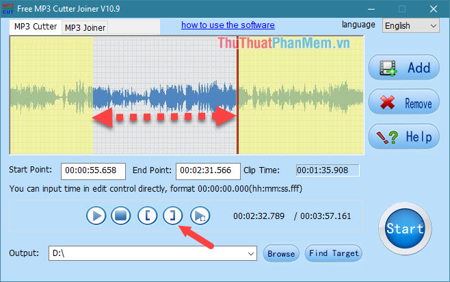 Instructions on how to cut, pair music with the best free music cutting software 2020 Picture 24