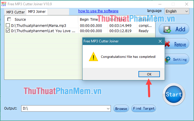 Instructions on how to cut, pair music with the best free music cutting software 2020 Picture 31