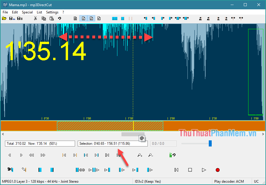 Instructions on how to cut, pair music with the best free music cutting software 2020 Picture 6
