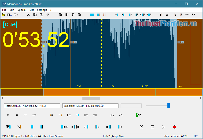 Instructions on how to cut, pair music with the best free music cutting software 2020 Picture 8