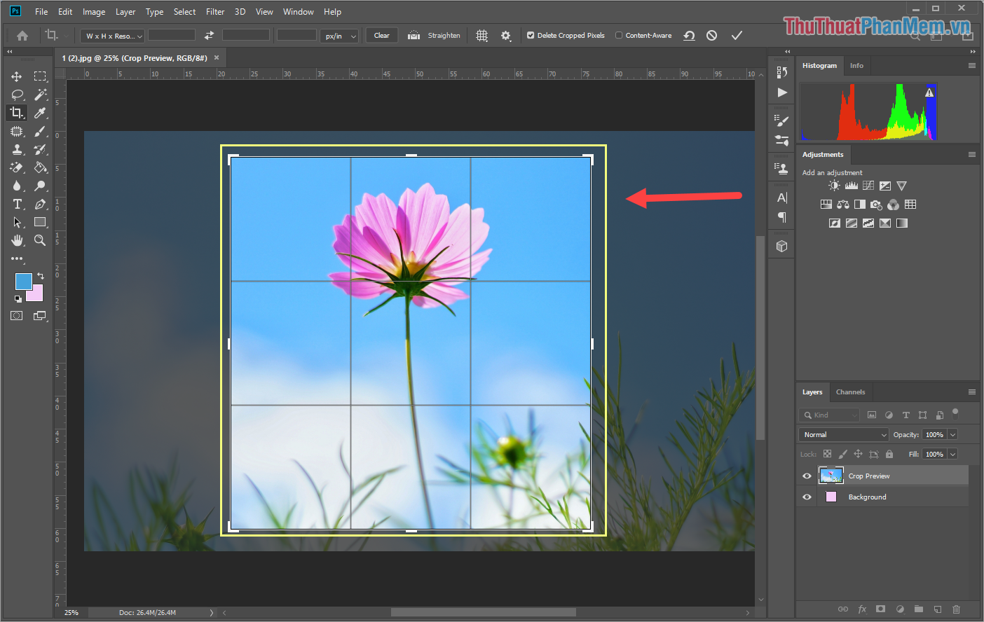 Instructions on how to cut photos as you like in Photoshop Picture 3
