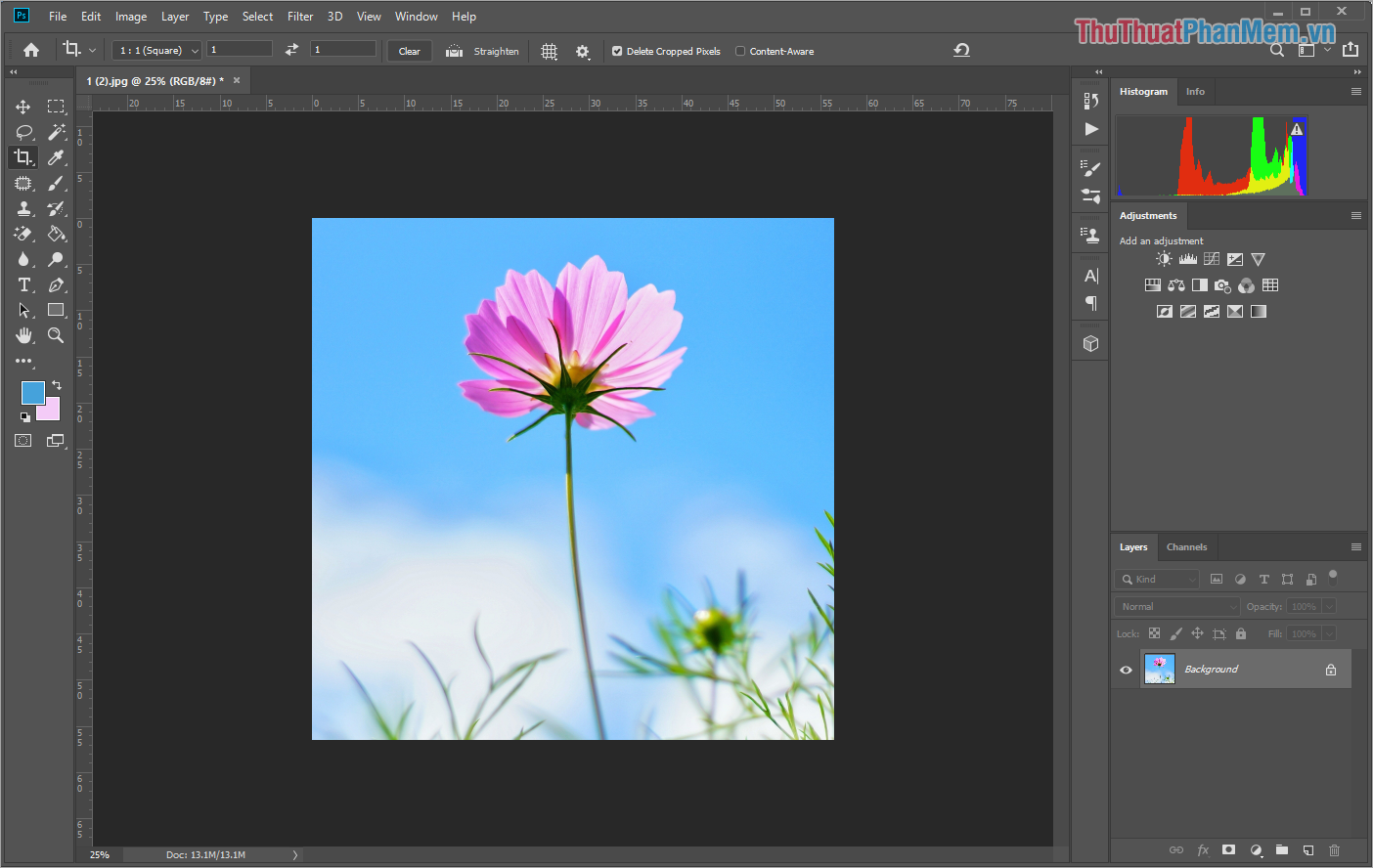 Instructions on how to cut photos as you like in Photoshop Picture 6
