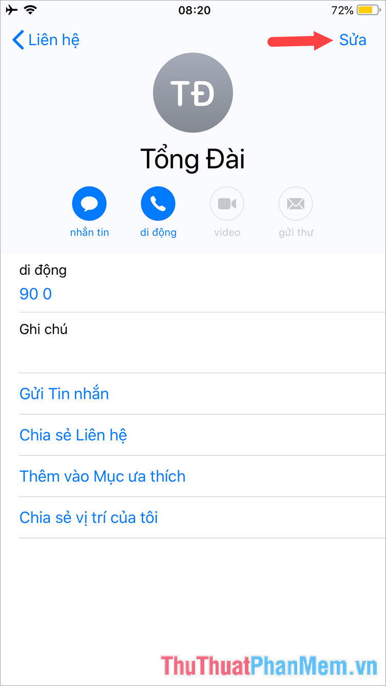 Instructions on how to delete contacts on iPhone Picture 3