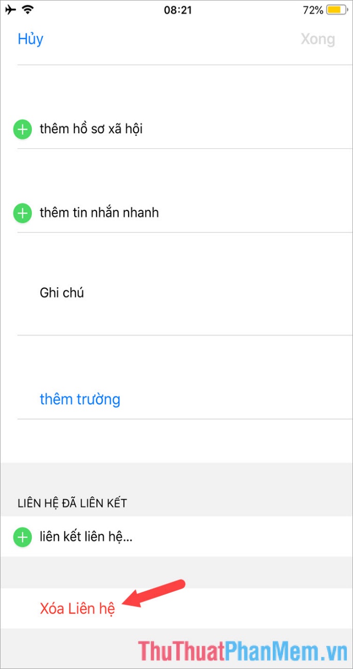Instructions on how to delete contacts on iPhone Picture 4