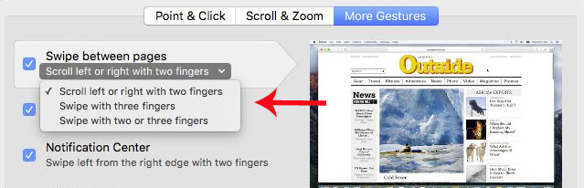 Instructions on how to disable Trackpad's swipe feature on Mac Picture 4