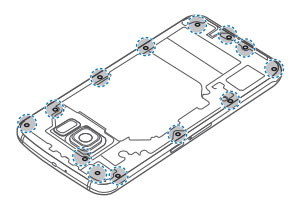 Instructions on how to disassemble the battery on Samsung Galaxy S6 Picture 2