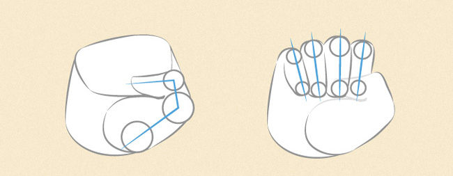Instructions on how to draw the hand of Anime and Manga characters Picture 17
