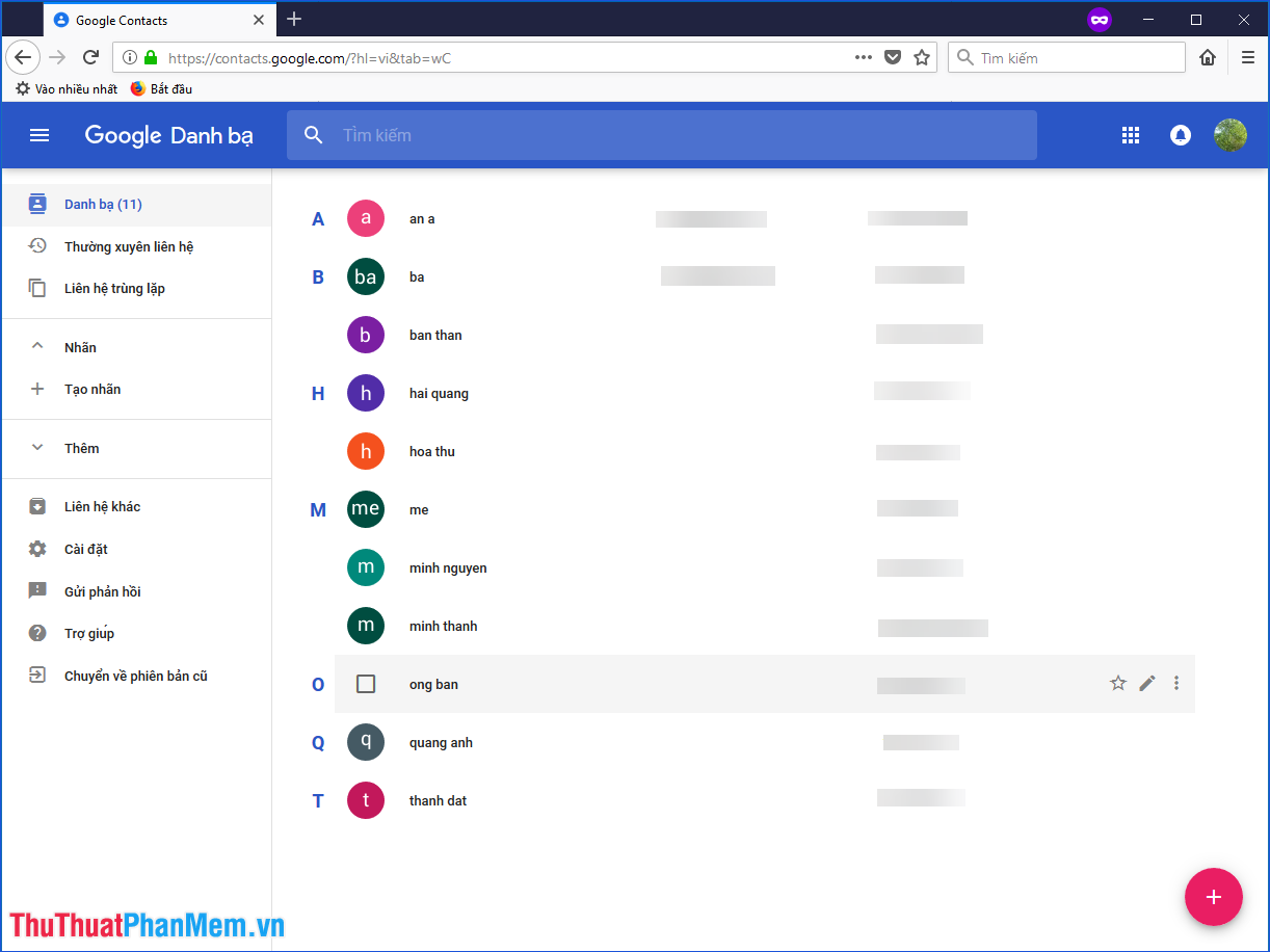 Instructions on how to export contacts from Gmail Picture 1