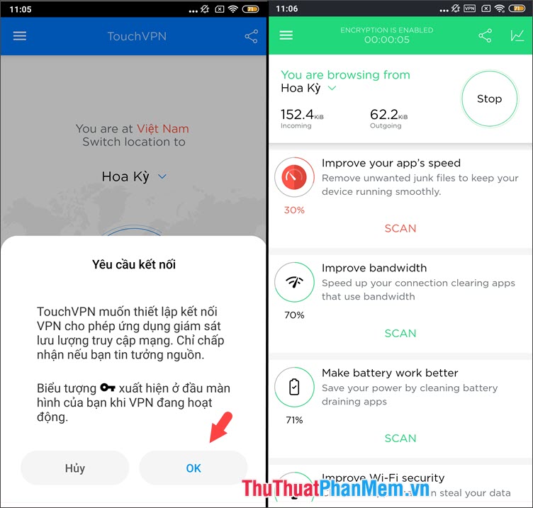 Instructions on how to fake ip on Android Picture 11