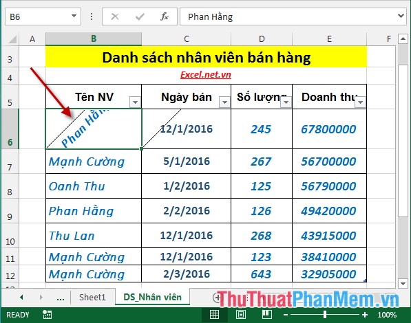 Instructions on how to format data in Excel Picture 20