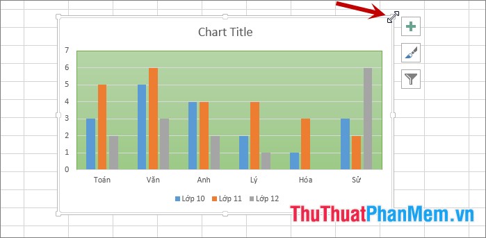Instructions on how to graph in Excel Picture 11