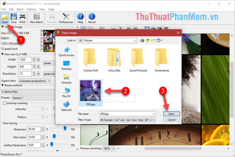 Instructions on how to increase the resolution for photos Picture 3