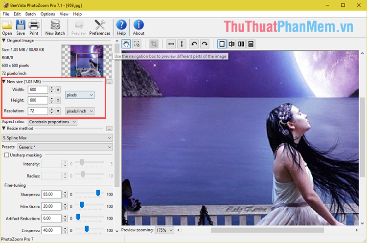 Instructions on how to increase the resolution for photos Picture 4