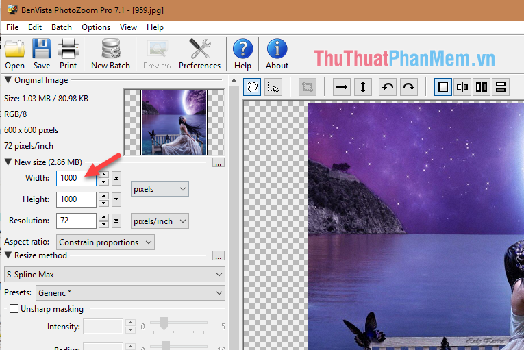 Instructions on how to increase the resolution for photos Picture 5