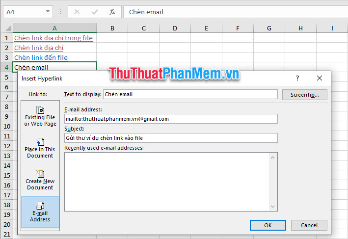 Instructions on how to insert links into Excel filel Picture 12