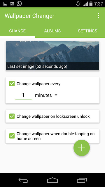 Instructions on how to install automatically change the desktop on Android using Wallpaper Changer application Picture 2
