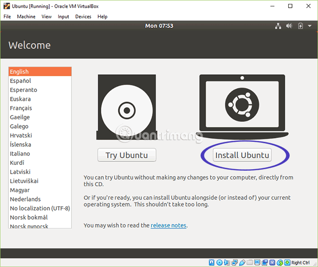 Instructions on how to install Ubuntu on VirtualBox virtual machine Picture 27