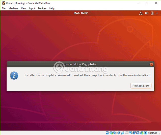 Instructions on how to install Ubuntu on VirtualBox virtual machine Picture 36