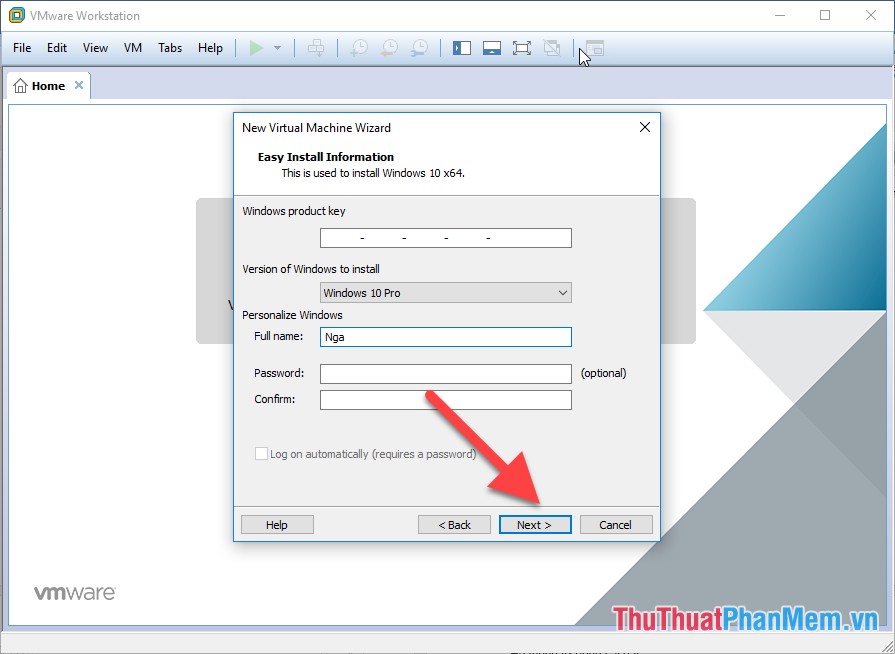 Instructions on how to install virtual machines with VMware Picture 6