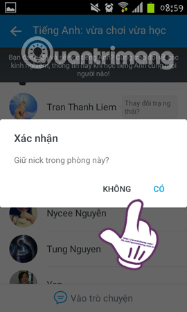 Instructions on how to join the chat room on Zalo Picture 9