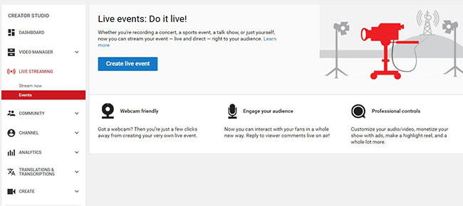 Instructions on how to Live Video Stream to YouTube Picture 3