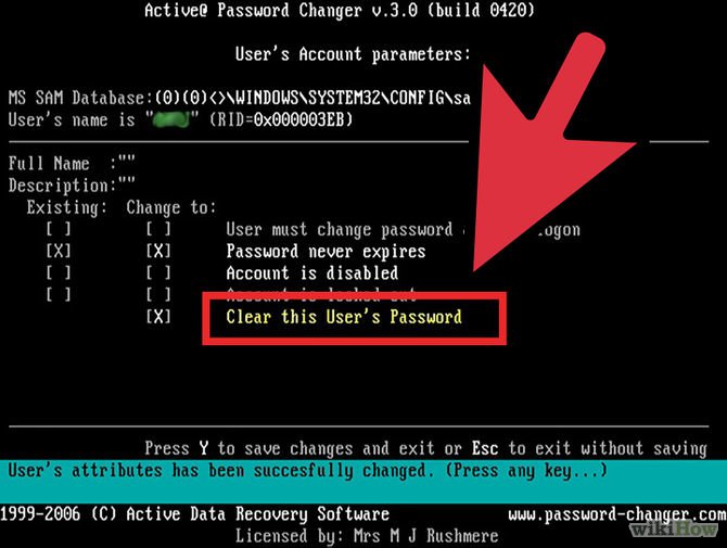 Instructions on how to login to your computer when you forget your password Picture 20