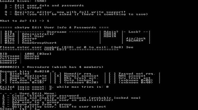Instructions on how to login to your computer when you forget your password Picture 24