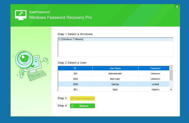 Instructions on how to login to your computer when you forget your password Picture 27