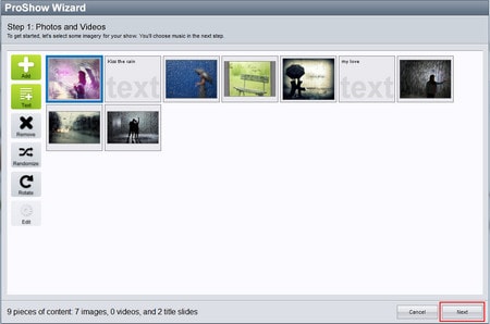 Instructions on how to make video from photos with Proshow Gold is extremely simple Picture 4