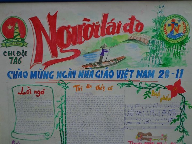 Instructions on how to make wall newspaper beautiful, unique and meaningful on November 20 Picture 2