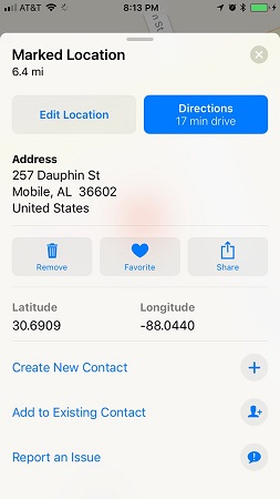 Instructions on how to mark locations with Marker on iphone Picture 2