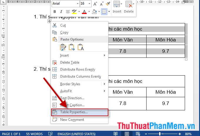 How To Move A Table In Word From The Top Of The Page