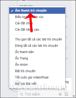 Instructions on how to mute chat on Facebook