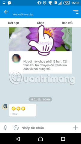 Instructions on how to not receive messages from strangers on Zalo Picture 4