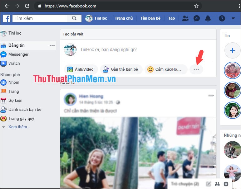 Instructions on how to post GIF animation to Facebook - TipsMake.com