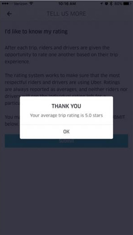 Instructions on how to rate customers call Uber taxi Picture 4