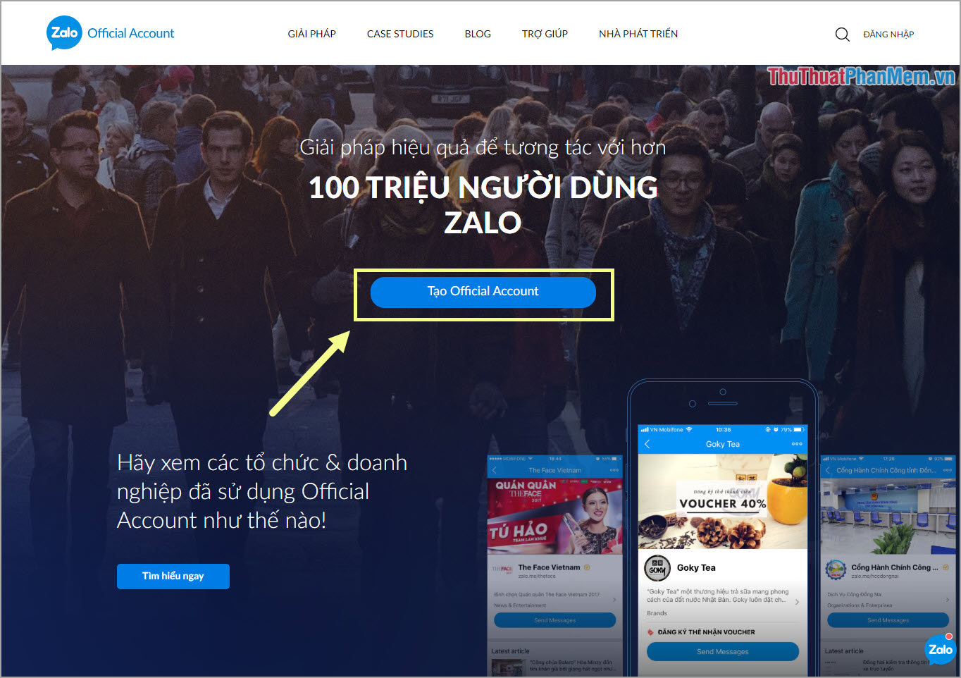 Picture 2 of Instructions on how to register Zalo Page to sell